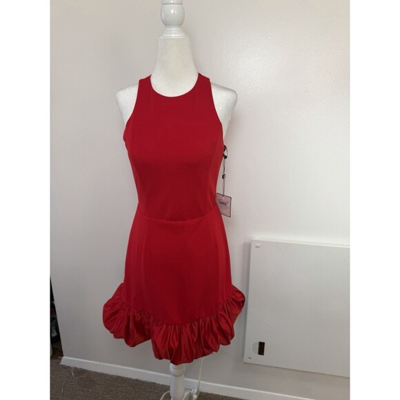 Laundry By Shelli Segal Dresses & Skirts - NWT Laundry by Shelli Segal Red Ruffle Cocktail Mini Dress Size 2